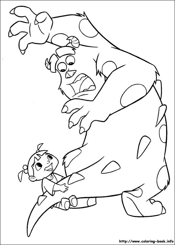 Monsters, inc. coloring picture